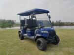 Deep Blue Four Seater Golf Cart Luxurious Comfortable Perfect For Outdoor