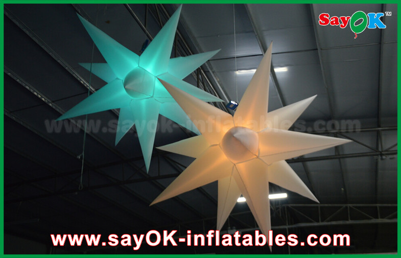 Advertising Color Changing Inflatable Led Star For Party Decoration