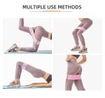 13in 100% Silicone Workout Fabric Resistance Bands Woven SGS