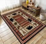 North European Ancient Crystal Velvet Floor Carpets For Hotel And Living Room