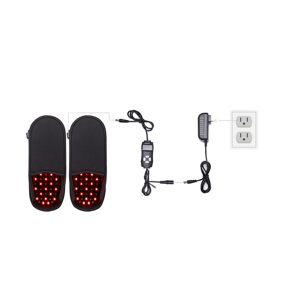 OEM Near Infrared Red Light Therapy Slippers For Toes / Instep Pain Relief