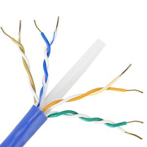 Quality Pure Copper Ethernet Cat6 Lan Cable 1000 Ft CU 4PR 23AWG 0.57mm For Indoor wholesale
