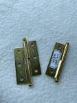 Lift Off H Style Cabinet Hinges 60x40mm Brass Plated