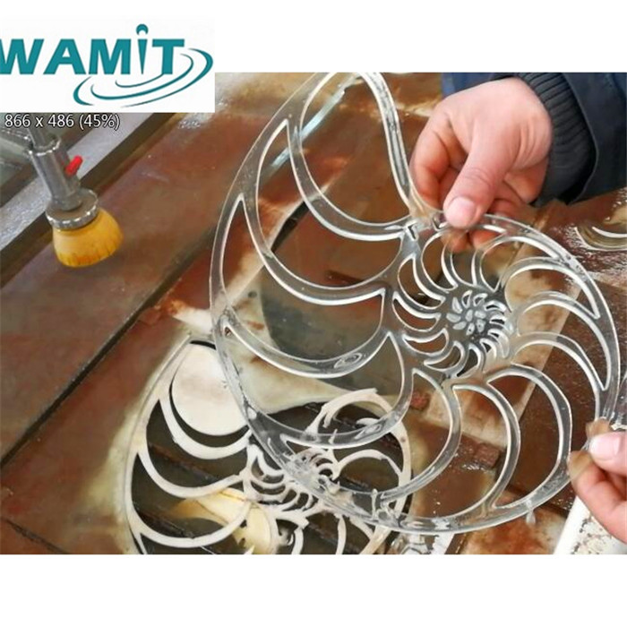 3 AXIS 2500*1500mm Waterjet Glass Cutting Machine Tempered Glass Processing Machinery