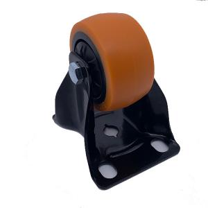 Quality 50mm Fixed Plate Polyurethane Caster Wheels For Industry Equipment wholesale