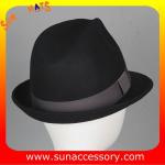 T5781186 Sun Accessory customized fashion winner 100% wool felt fedora hats,