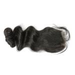 Unprocessed Virgin Indian Hair Loose Wave Closure Indian Temple Hair Natural