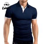 Summer Oversized Cotton Polo T Shirts Short Sleeve With Embroidery Logo