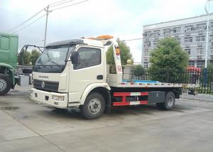 Quality 4X2 Flatbed Tow Truck 160HP 5300mm Platform Length Multi - Functional wholesale