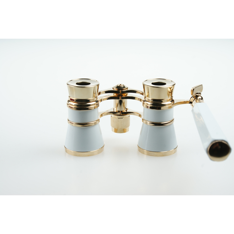 Metal Vintage Telescope Antique Binocular Glasses for Opera 3x25 Exit Pupil 8.3mm