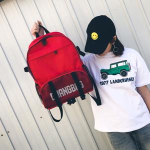 Quality Summer south Korean version of the new canvas backpack female bag schoolbag college wind large capacity travel bag wholesale