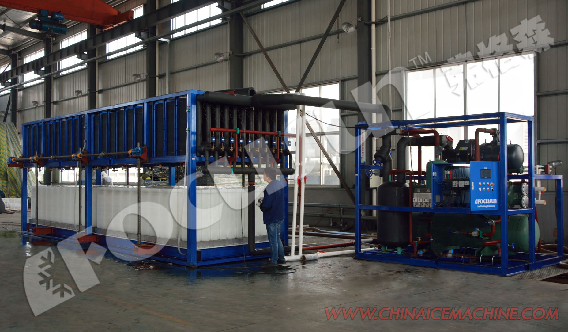 15000kgs Capacity Ice Machinery for Industrial Automatic Block Ice Maker