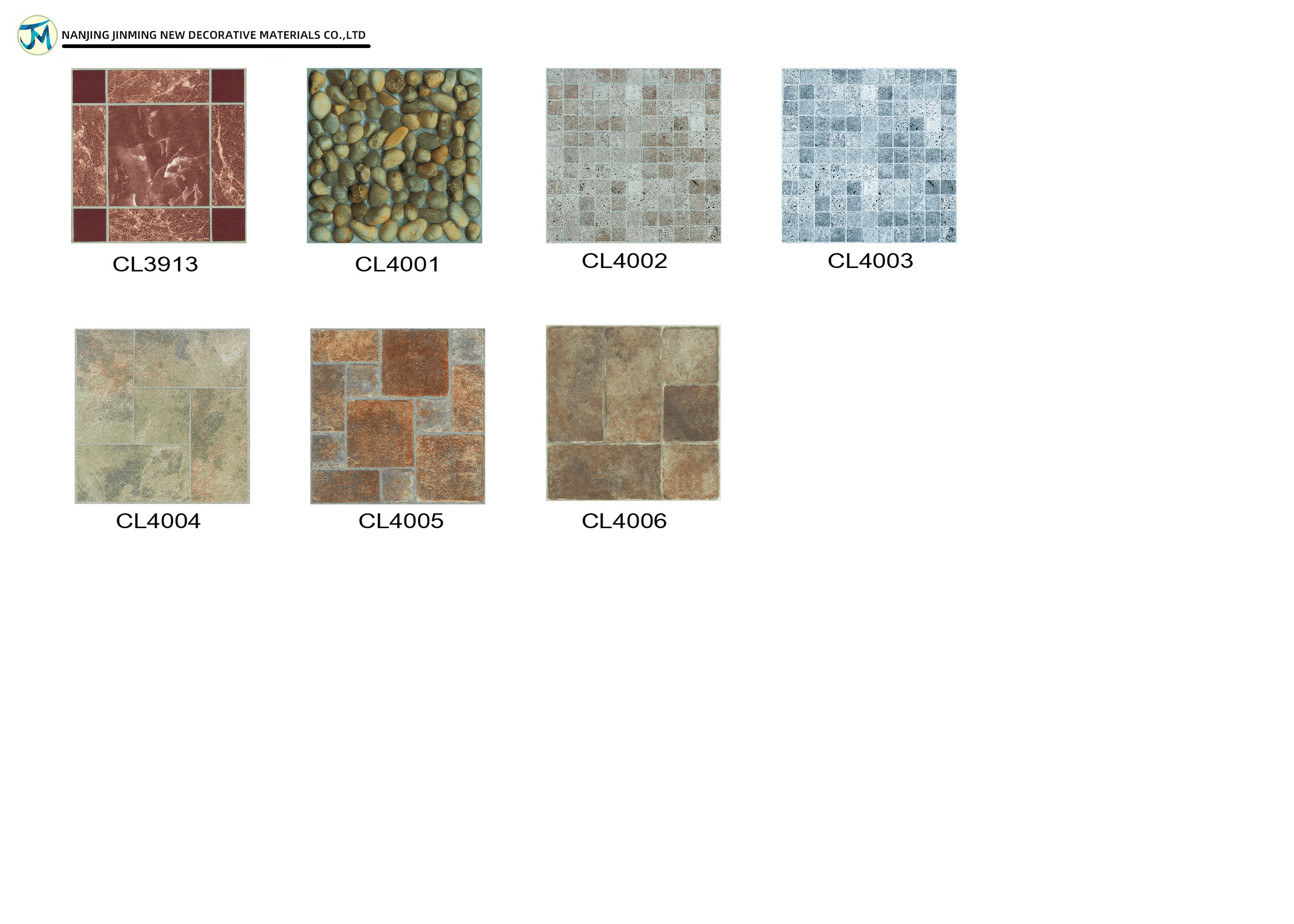 Large PVC Self Adhesive Geometry Puzzle Square Floor Tile