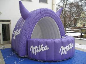 Quality Wholesale Purple Inflatables Milka Sampling Booth For Show Display , Advertising Inflatables wholesale