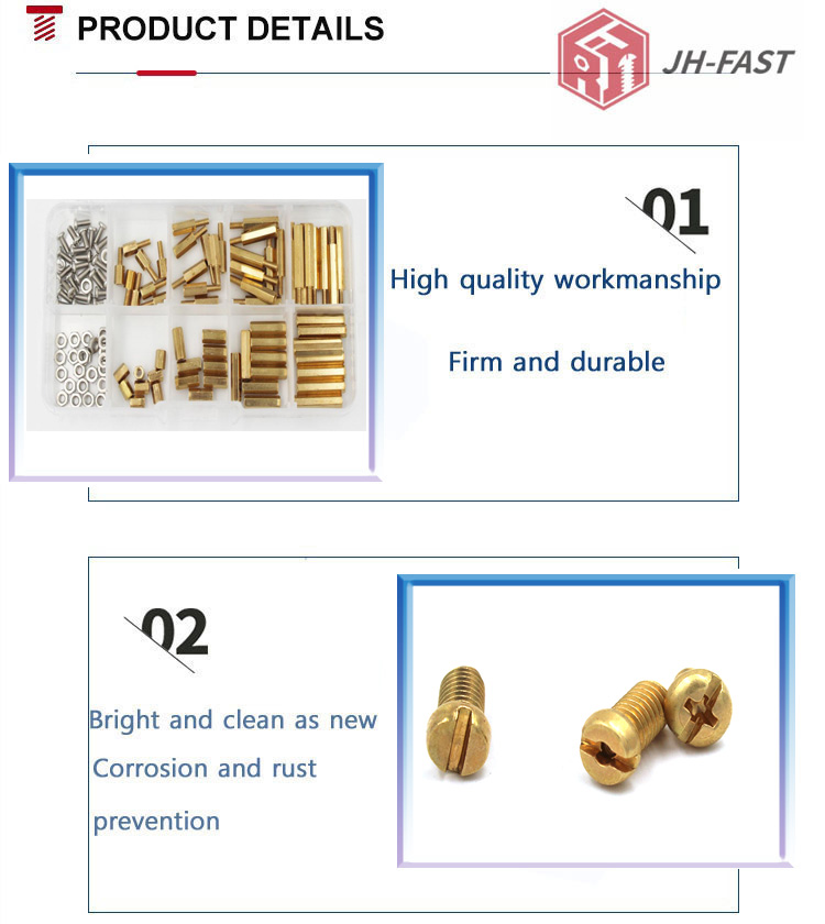 M3 M4 M5 M6 Stainless Steel Aluminum Brass Hex Threaded PCB Standoff Spacer for Industrial