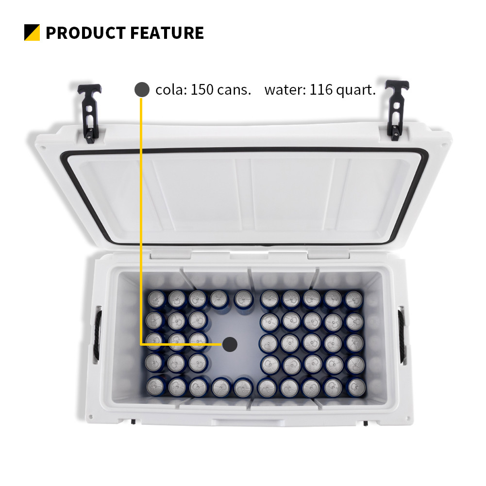 Medicine 75cm Medicine Picnic Cold Box 116QT Chest Cooler Box