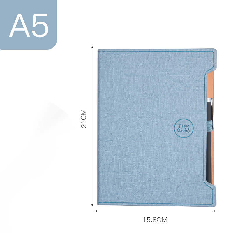 Direct A5 PU Leather Agenda Journal Notebook With Customized Inner Pages And Pen Set