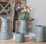 North Europe Antique Iron Flowerpot Bucket