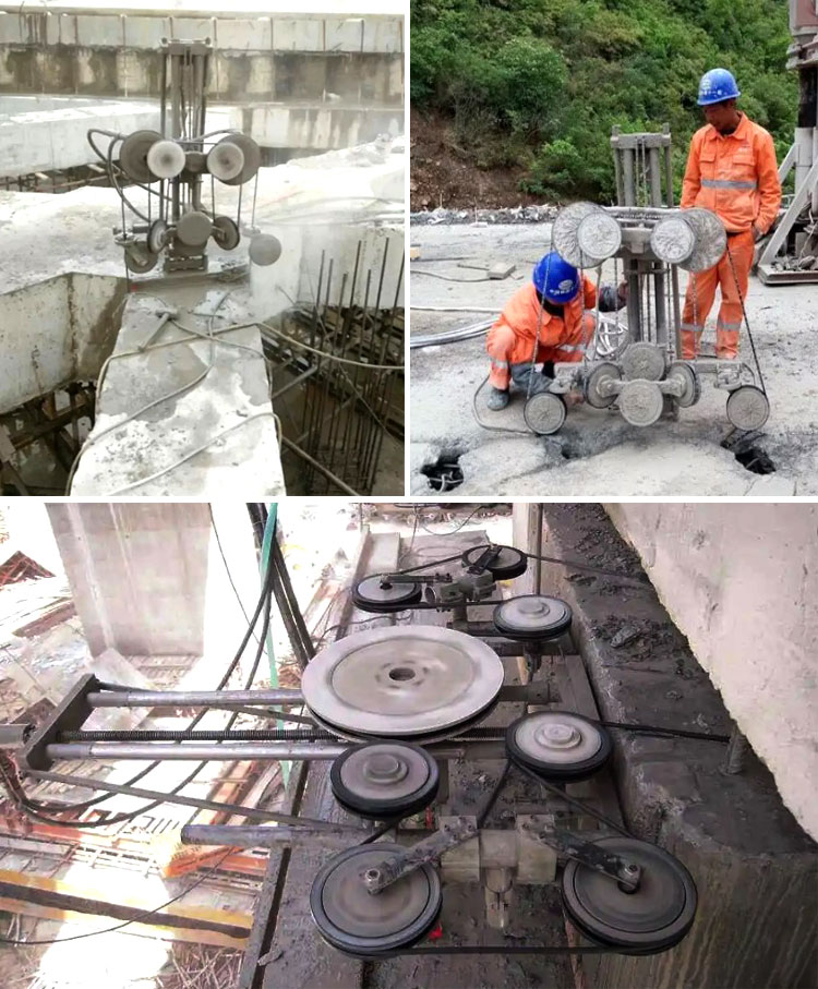 10.5mm Hydraulic Wall Concrete Cutting Diamond Wire Saw Long Service Life