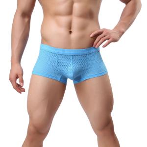 Quality Breathable Mesh Seamless Boxer Briefs Sexy Customized Men'S Boxers Underwear wholesale