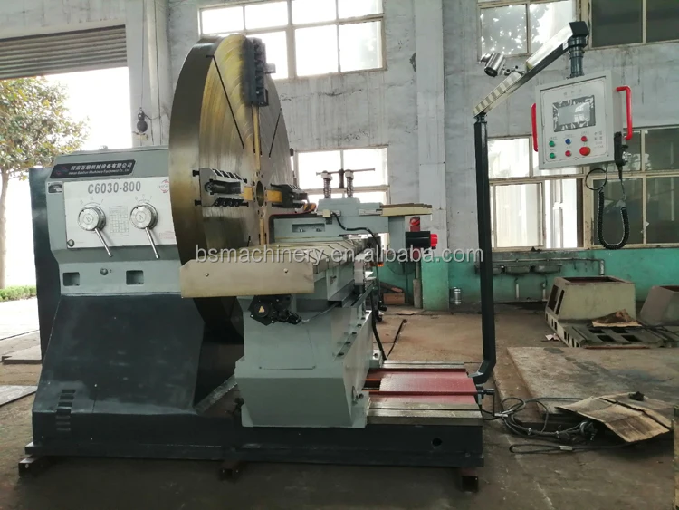 Floor Type Heavy Duty Horizontal Face Lathe Machine CW6180 CW6280 Manual