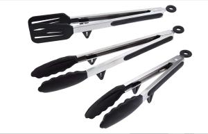 Quality Multifunction Kitchen Food Tongs Stainfree 12in Length Dishwasher Safe wholesale