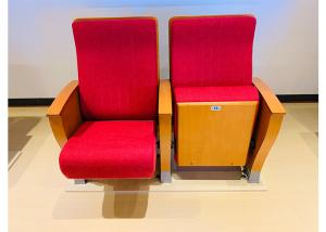 Quality Solid Wood Arm Auditorium Theater Seating With Aluminum Alloy Stand wholesale