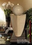 Light Luxury Ellipse Wood Rattan Effect Water Fountain