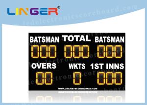 Quality Waterproof LED Cricket Scoreboard UV Protection Yellow Color 110V ~ 240V wholesale
