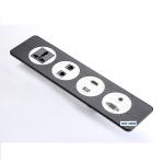Aluminum Office Desk Power Outlet Socket For Furniture Tabletop Custom