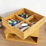 Bamboo Coffee Capsule Tea Holder Stand Box