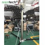 10m pneumatic telescopic mast-50kg payloads-aluminum telescopic mast, locking