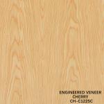 Ev Wood Veneer Of Fancy Crown Grain American Cherry 2850mm Length For Interior