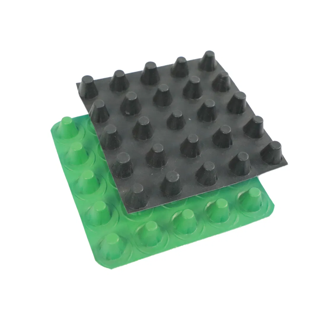HDPE Drainage Board Compound Dimple Waterproof HDPE Drain Plastic Drainage Board Dimpled Drainage Board