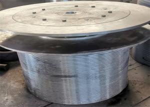 Quality Carbon Steel Winch / Hoist Grooved Cable Drum For Tower Crane wholesale