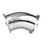 304 316 Stainless Steel 45 Degree Quick Mounting Elbow Sanitary Clamp Elbow 3A