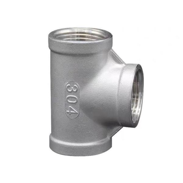 Male Connection Forged Stainless Steel Tee for Water Pipe and Connection