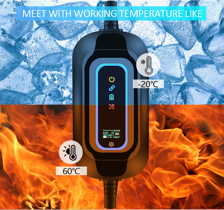 Portable Car Power Station with Custom Logo Type B RCD 30mA 6mA Output Current 0-16A