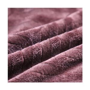 Quality 300gsm 150D 288F Blanket Fleece Fabric Brushed For Bedding Bag wholesale