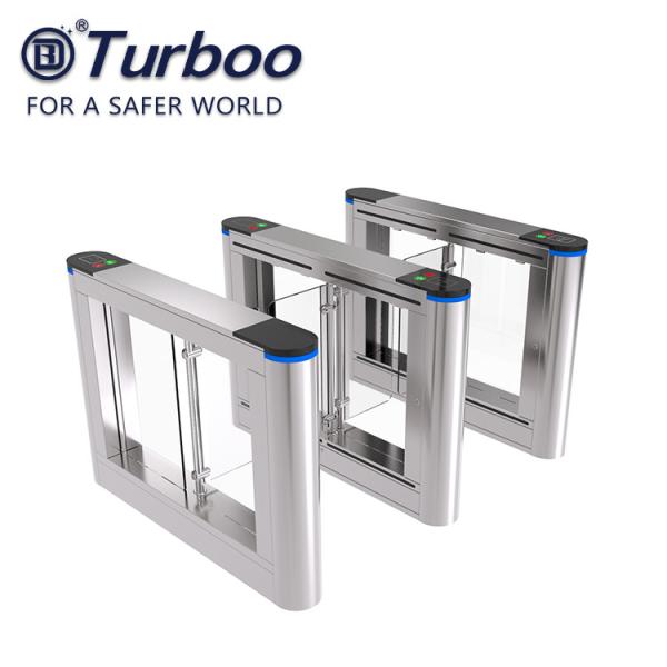 Biometric Fingerprint Scanner Swing Barrier Gate 10mm Acrylic