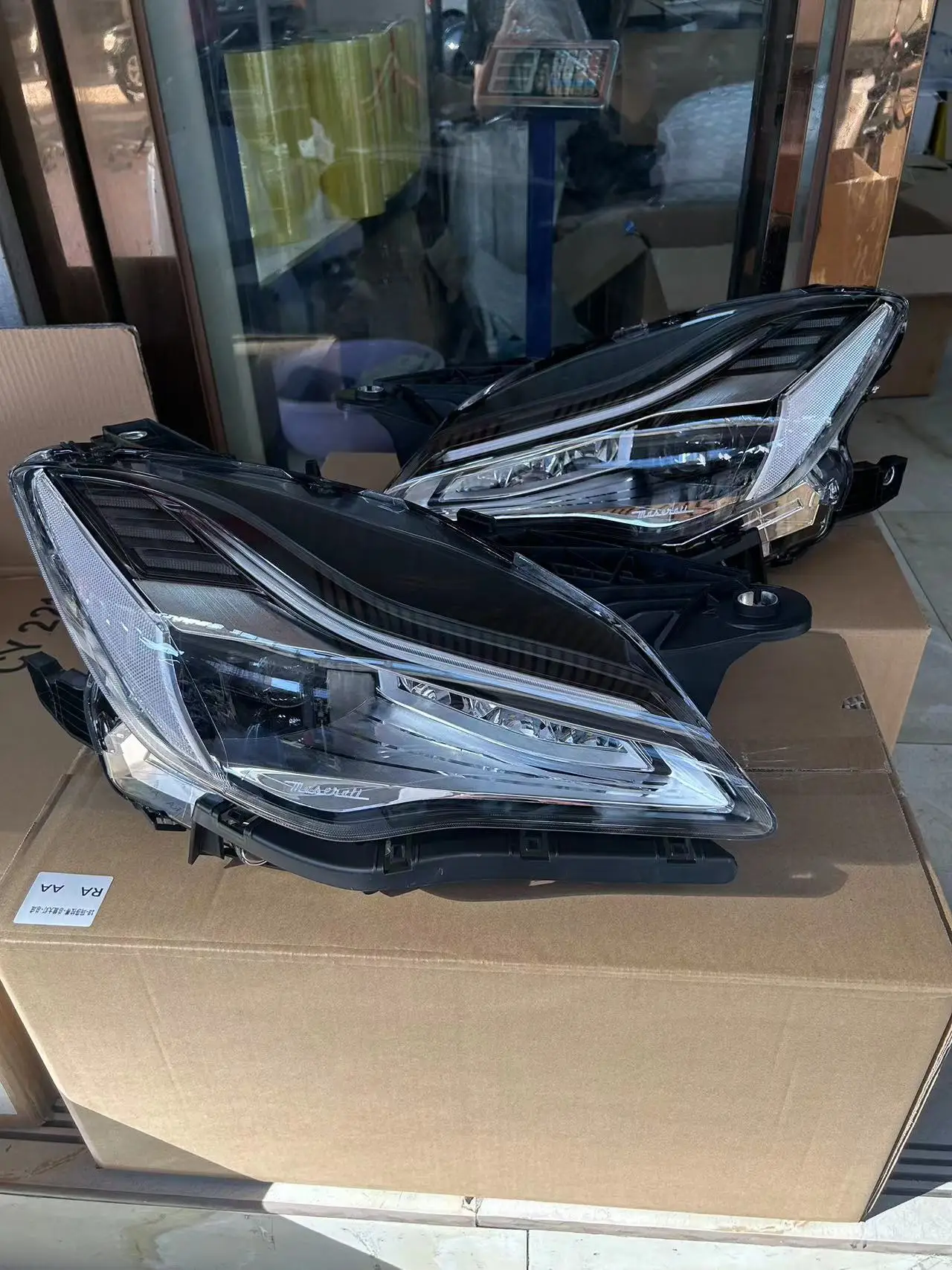 Led Headlights For Maserati Quattroporte 2014-2019 Upgrade 2022 Trofeo Laser Plug And Play