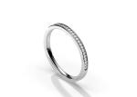 Half Eternity 9K Gold Ring Stacking 0.36ct Weight for Anniversary