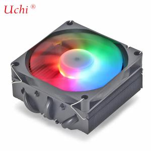 Quality Heatpipe Radiator I3 I5 I7 I9 Lga775 1150 1151 1155 1156 1700 1366 2011 AMD AM4 AM5 Universal Horizontal CPU Cooler Fan Black wholesale