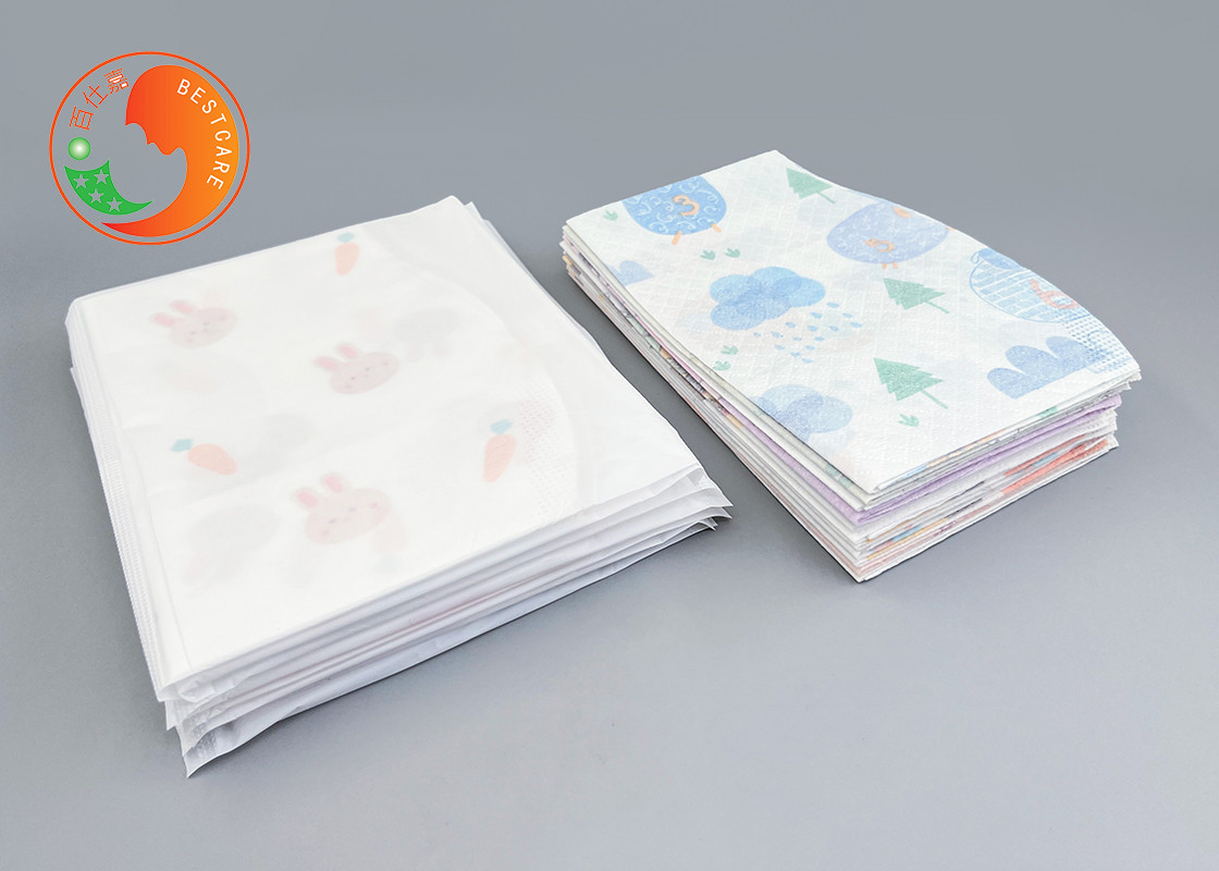BPS BPA Free Custom Disposable Bibs Soft Care Dryness Sensitive Skin Anti Slip