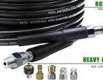 High Pressure Washer Jet Hose ID 6mm 8mm Stainless Steel Flexible Hose With