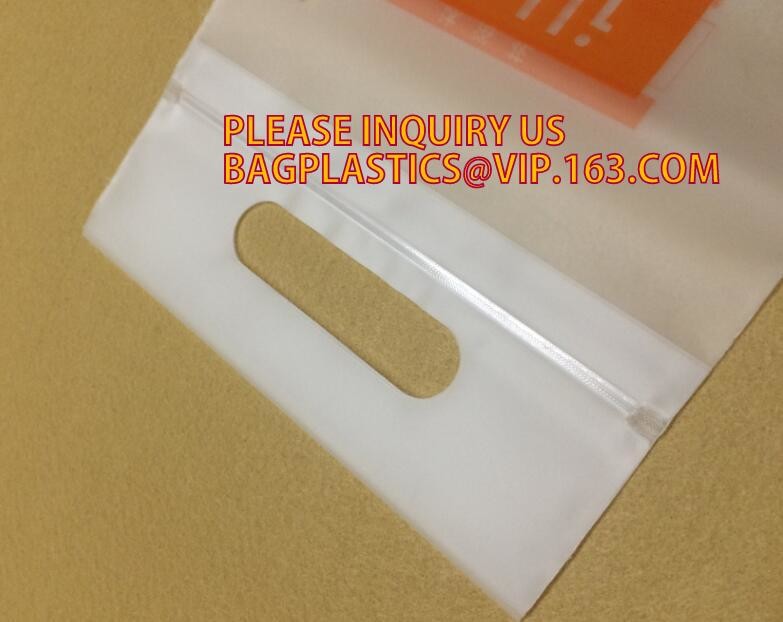 Self Seal Zipper Plastic Retail Packing Bag, Zip Lock Bag Retail Package with Hang Hole, Direct buy China supplier pack