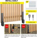 Fence Post Anchor Ground Spike for Repairing Broken Wooden Fence Post Repair