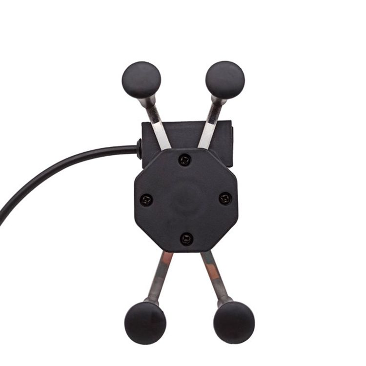 3-6.5 Inch Gps Phone Holder , 5V 2.5A Wireless Charging Motorcycle Phone Mount
