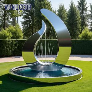 Quality Outdoor swimming pool metal decoration abstract geometric musical symbols stainless steel sculpture wholesale