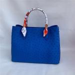 Authentic Real True Ostrich Skin Women Totes Female Handbag Genuine Exotic
